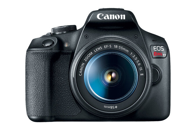 Canon EOS Rebel T7 EF-S 18-55mm IS II Kit Juego de cámara SLR 24.1 MP CMOS 6000 x 4000 Pixeles Negro