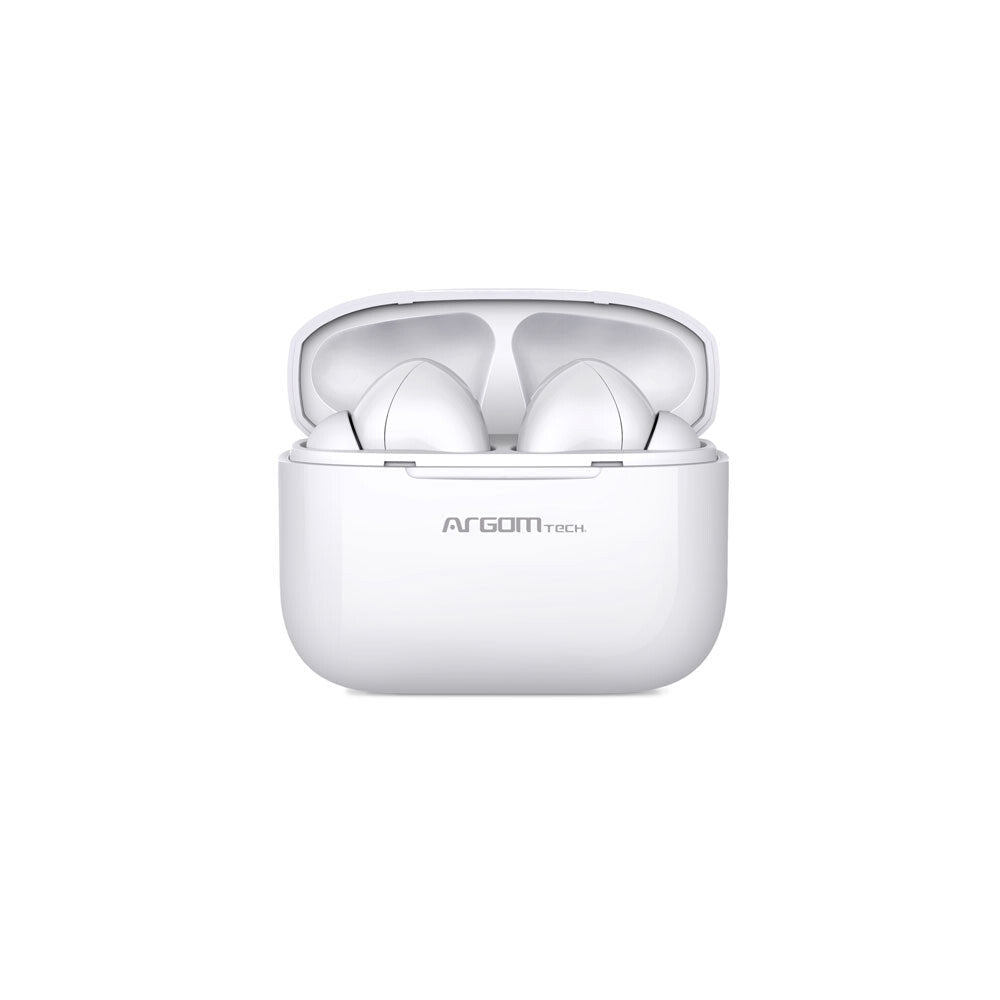 ArgomTech ARG-HS-5070BL audífono y auriculare Auriculares True Wireless Stereo (TWS) Intra auditivo Llamadas/Música Bluetooth Blanco