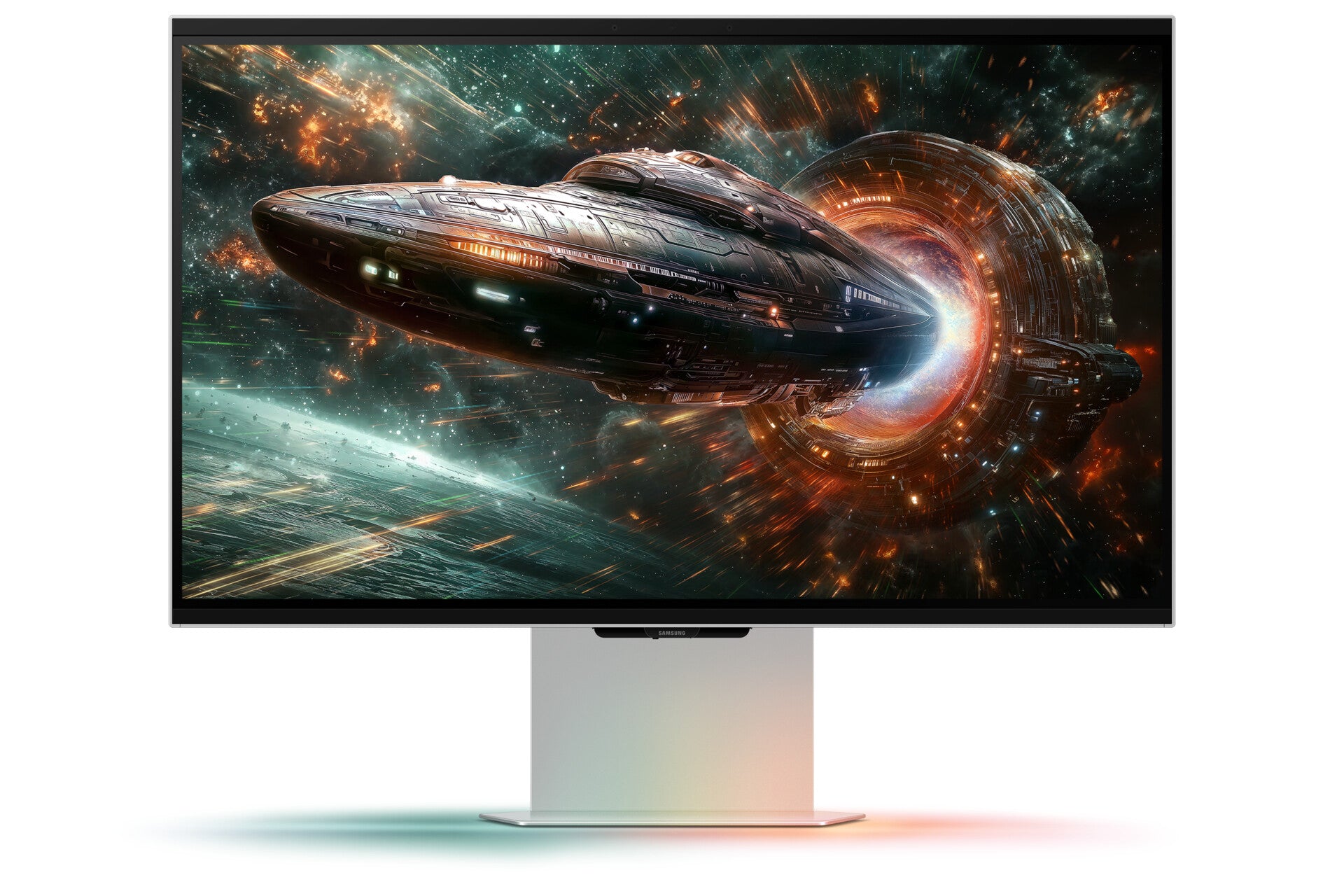 Samsung Odyssey 3D monitor de computadora 68.6 cm (27") 2160 x 3840 Pixeles 4K Ultra HD LED Plata