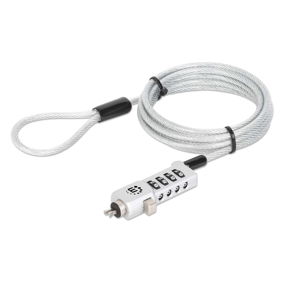 CANDADOS/MANHATTAN/440301/CANDADO CON COMBINACIÓN PARA LAPTOP 3 EN 1, NOBLE-WEDGE®, NANO Y K-SLOT