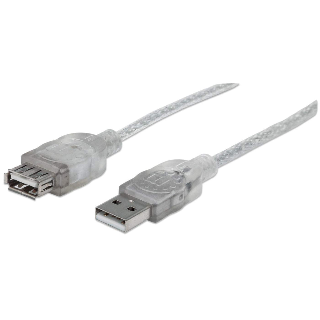 Manhattan USB-A 2.0 High-Speed Extension Cable 3m Silver