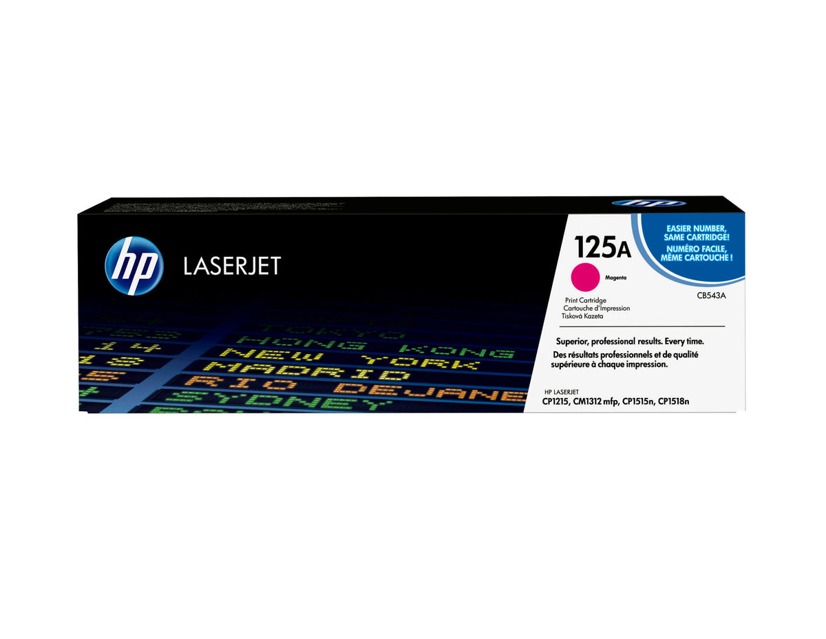 HP Cartucho original de tóner magenta 125A LaserJet