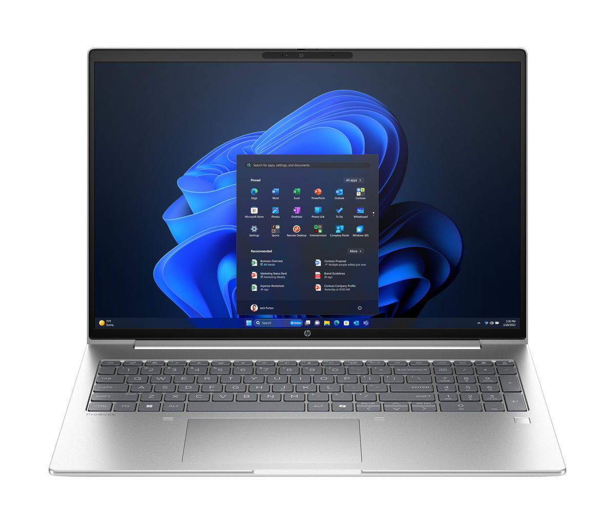 HP ProBook 4 G1a 16 inch Notebook AI PC AMD Ryzen™ 7 250 Computadora portátil 40.6 cm (16") WUXGA 16 GB DDR5-SDRAM 512 GB SSD Wi-Fi 6E (802.11ax) Windows 11 Pro Plata