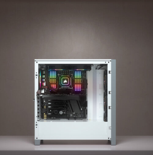 Corsair iCUE 4000X RGB Midi Tower Blanco