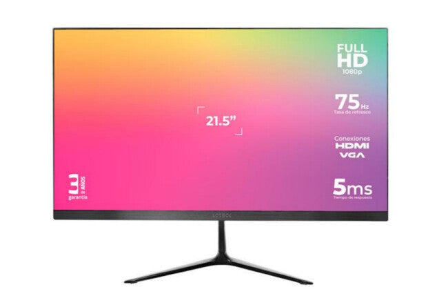 Acteck AC-933858 monitor de computadora 54.6 cm (21.5") 1920 x 1080 Pixeles Full HD Negro