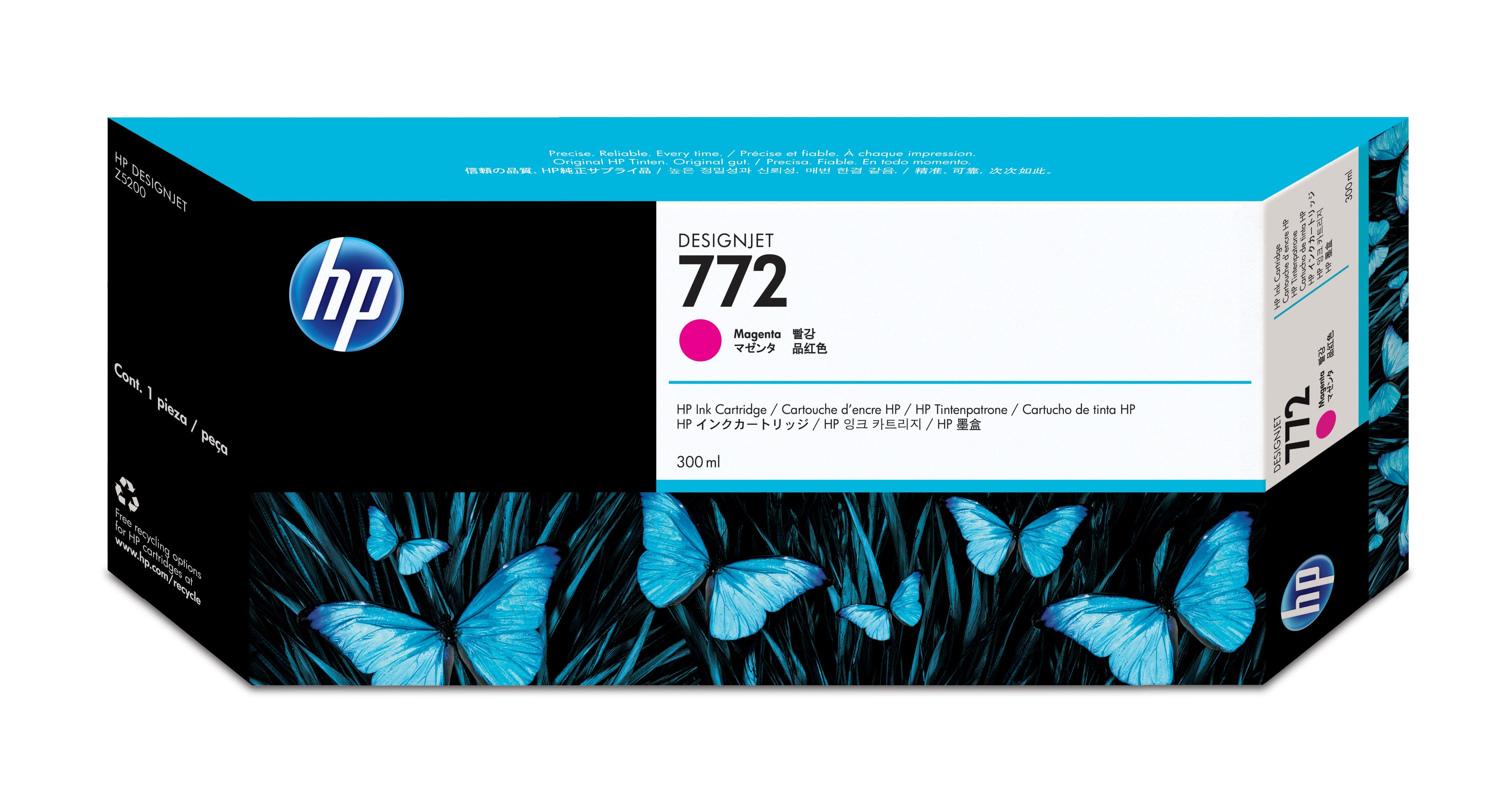 Tinta HP LF 772 Magenta DesignJet Z5200 300Ml