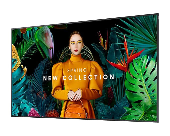 Samsung LH55QBCEBGC Pantalla plana de señalización digital 139.7 cm (55") LCD Wifi 350 cd / m² 4K Ultra HD Negro Tizen 7.0
