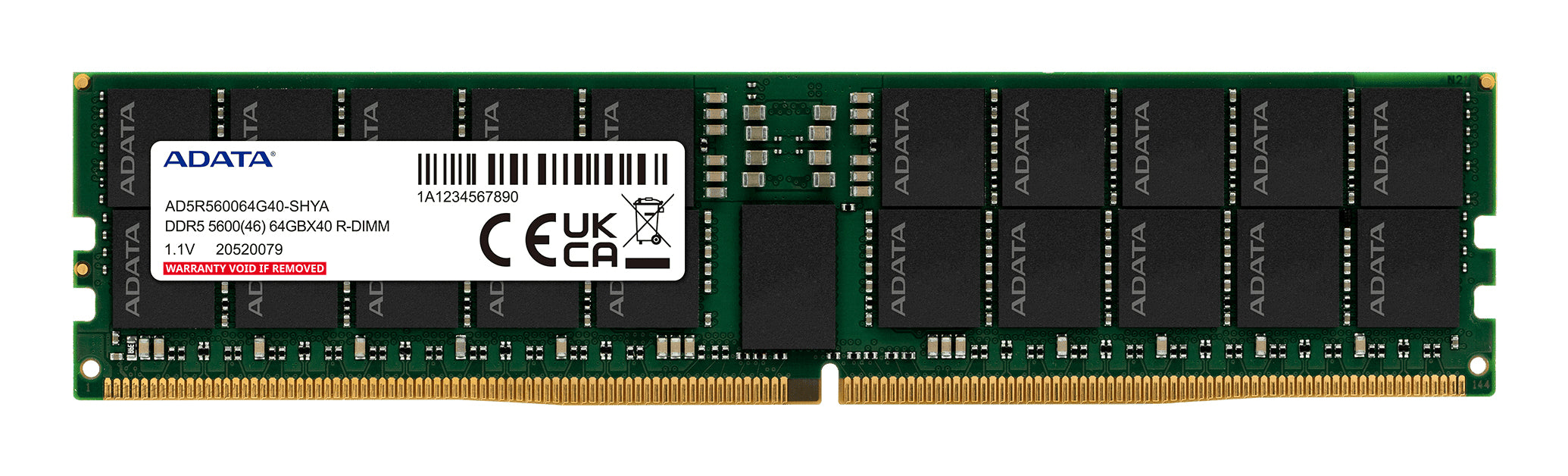 Memoria Ram Adata de 32GB DDR5 R-DIMM 5600MHz CL46