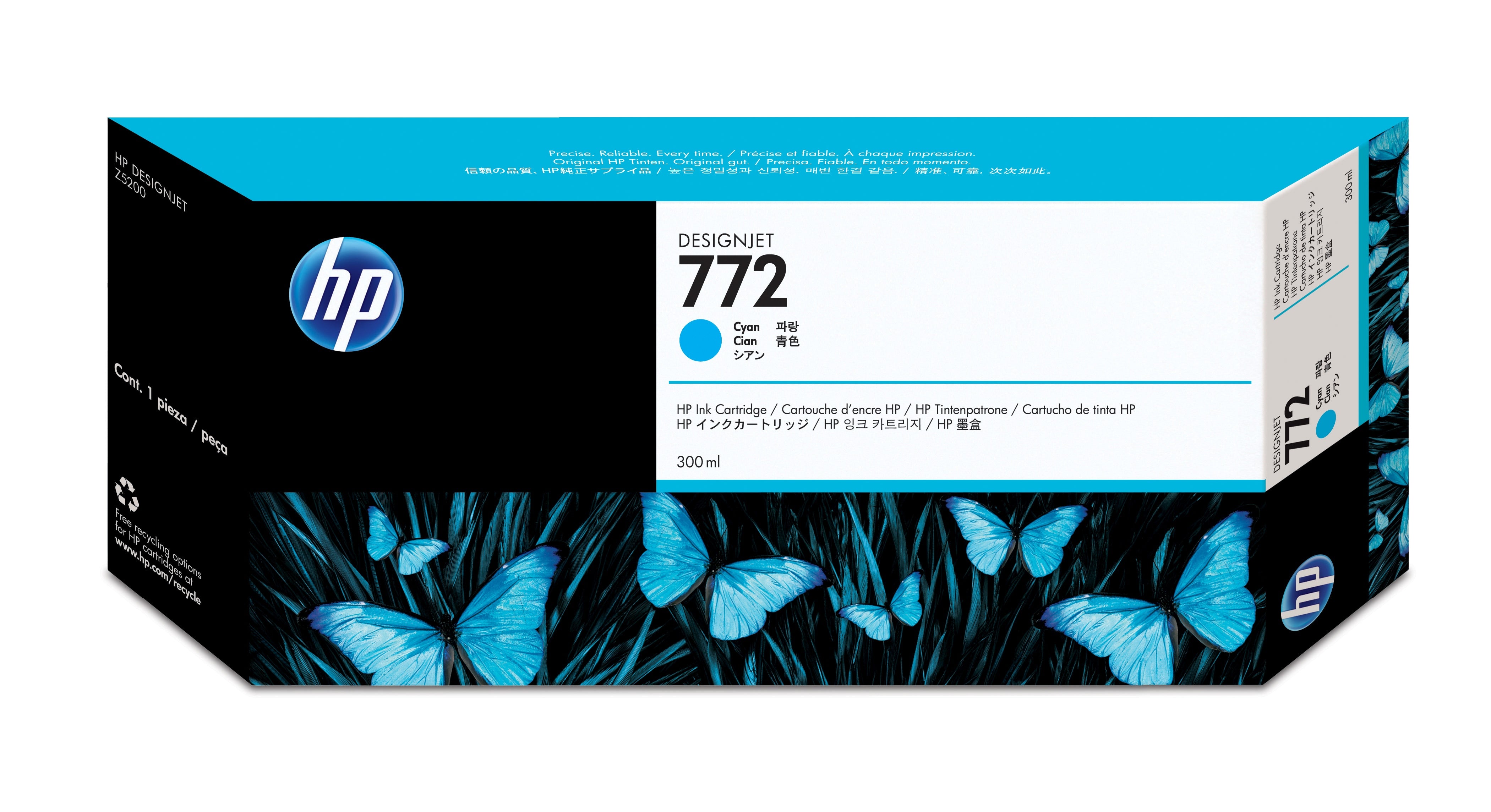 Tinta HP LF 772 Cyan Designjet Z5200 300Ml