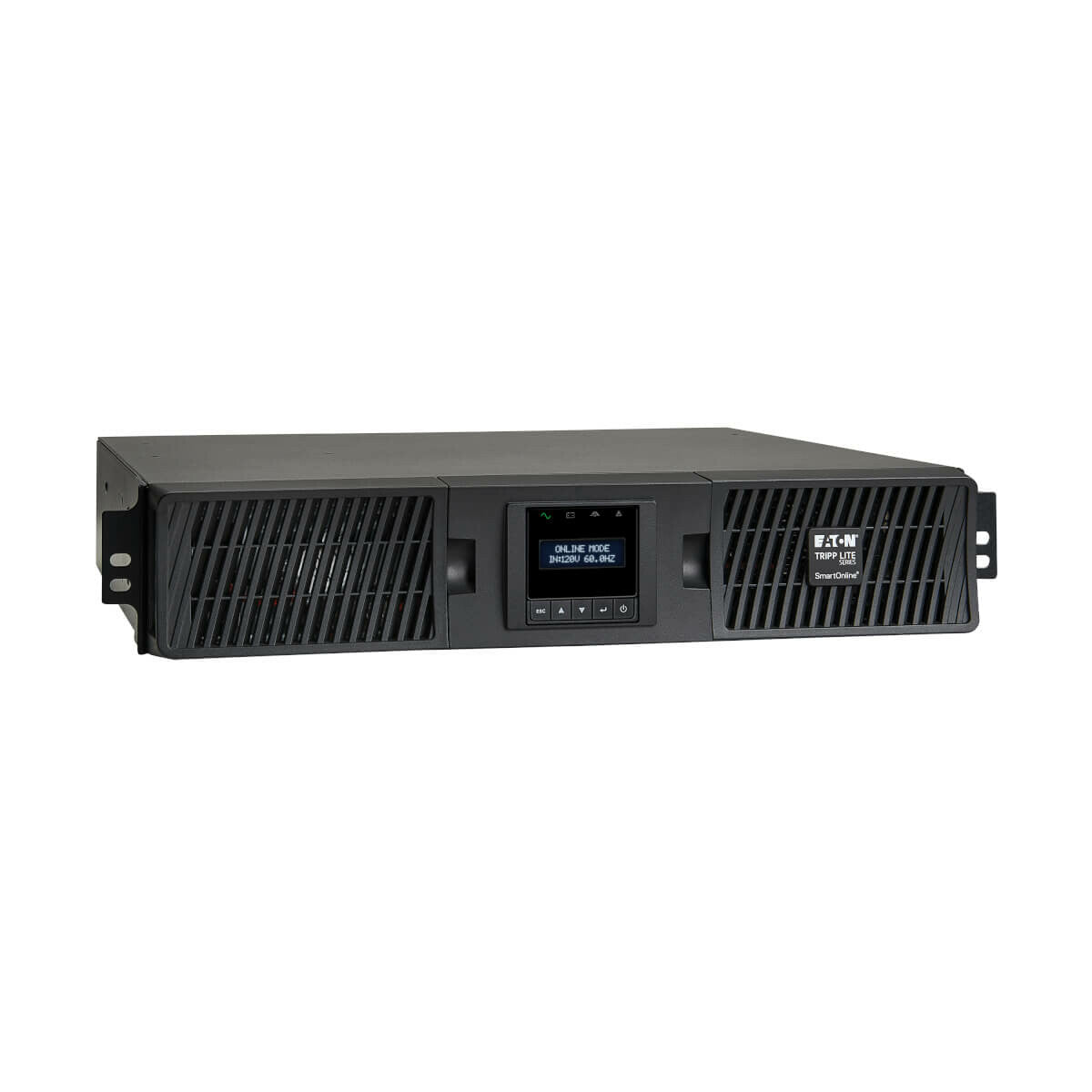 Tripp Lite SU3000RTXLCD2U SmartOnLine 3000VA 2700 W 120 V UPS de doble conversión - 7 Tomas de corriente, funcionamiento ampliado, opción de tarjeta de red, LCD, USB, DB9, 2U en rack/Torre