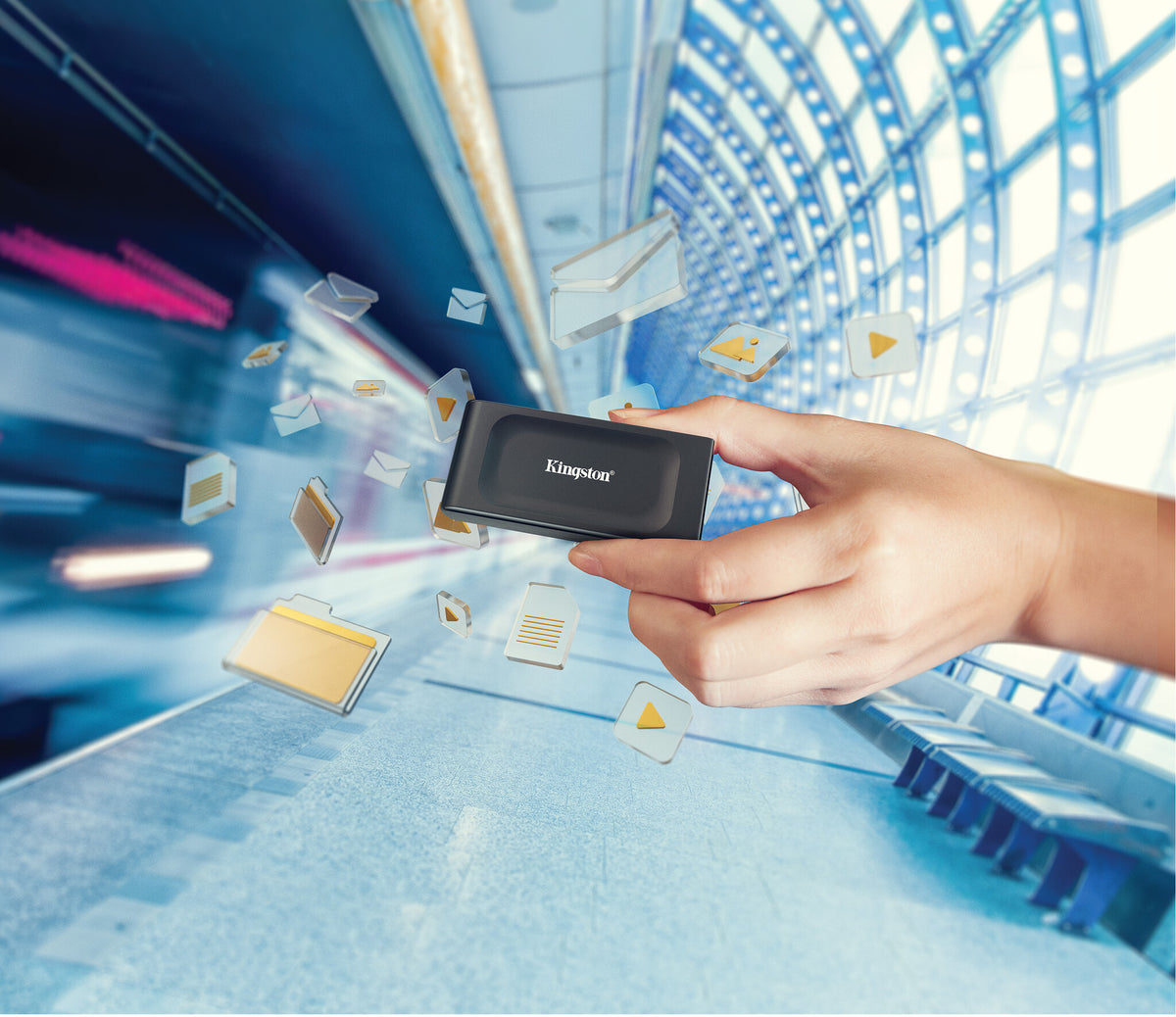 Kingston Technology XS1000 1 TB USB Tipo C 3.2 Gen 2 (3.1 Gen 2) Negro