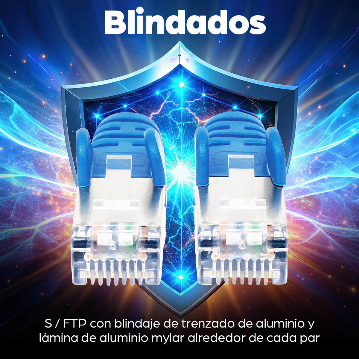 Intellinet Cable de Red Cat6a S/FTP, 3.0 m, Azul