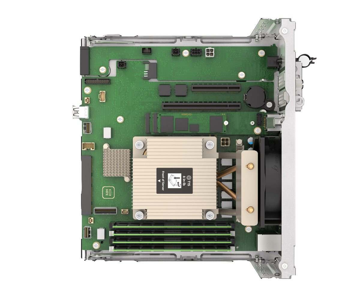 HPE ProLiant MicroServer Gen11 6325P 3.5GHz 4c 1P 1x16GB-U 4LFF-NHP 2x1TB HDD 1x180W PS LA Server