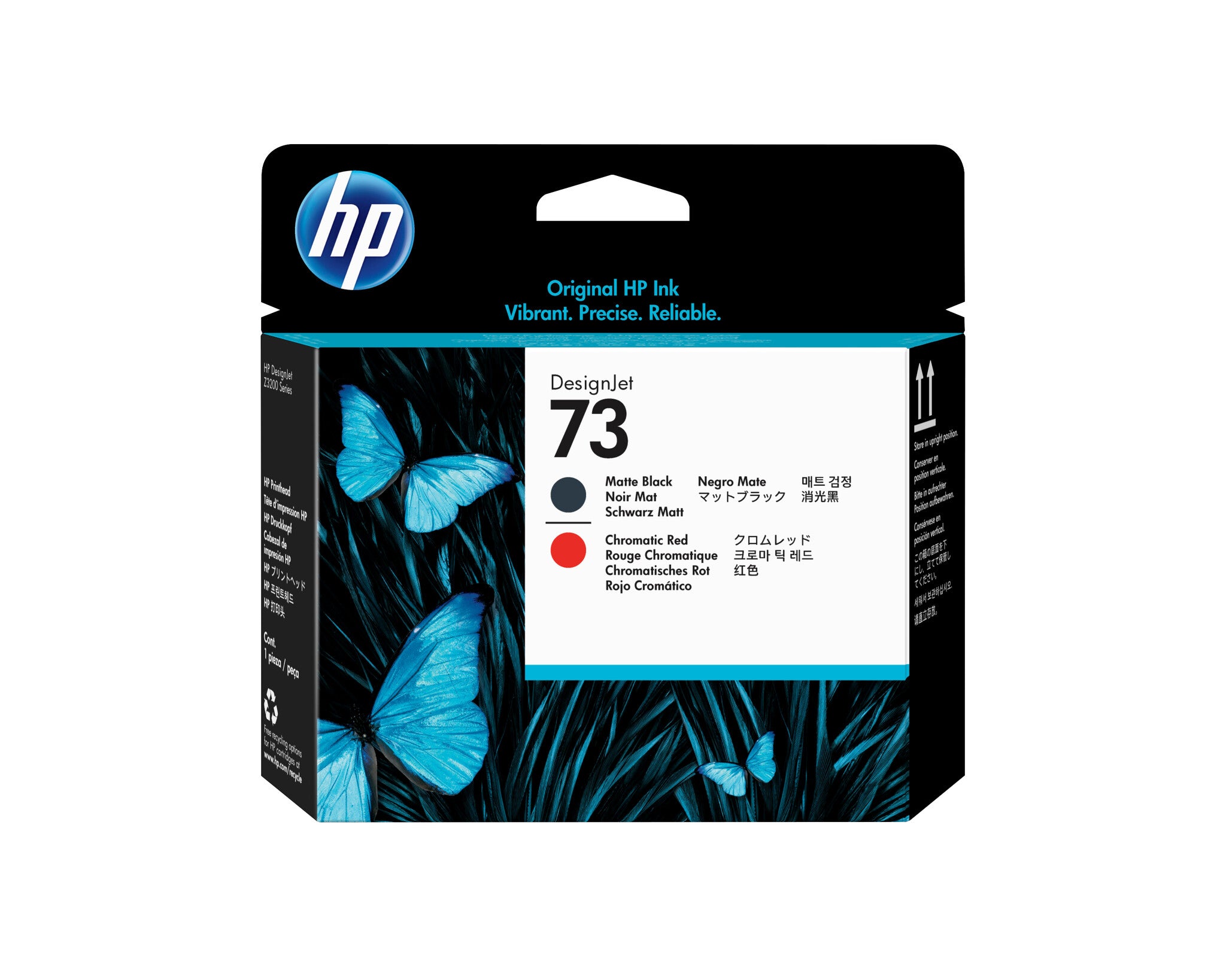 HP Cabezal de impresión DesignJet 73 negro mate/rojo cromático