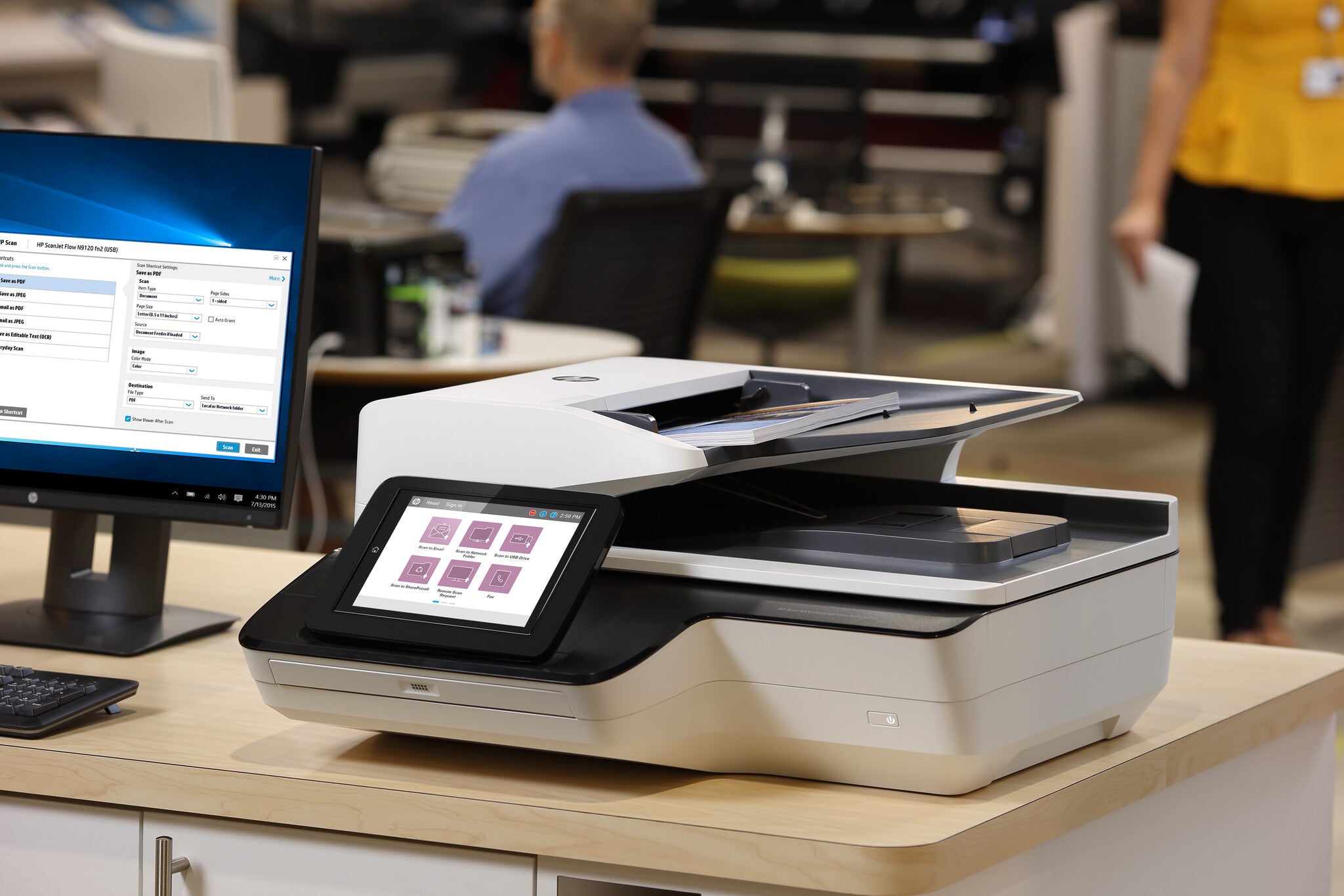 HP ScanJet Enterprise Flow N9120 fn2 Escáner de cama plana 600 x 600 DPI A3 Negro, Blanco