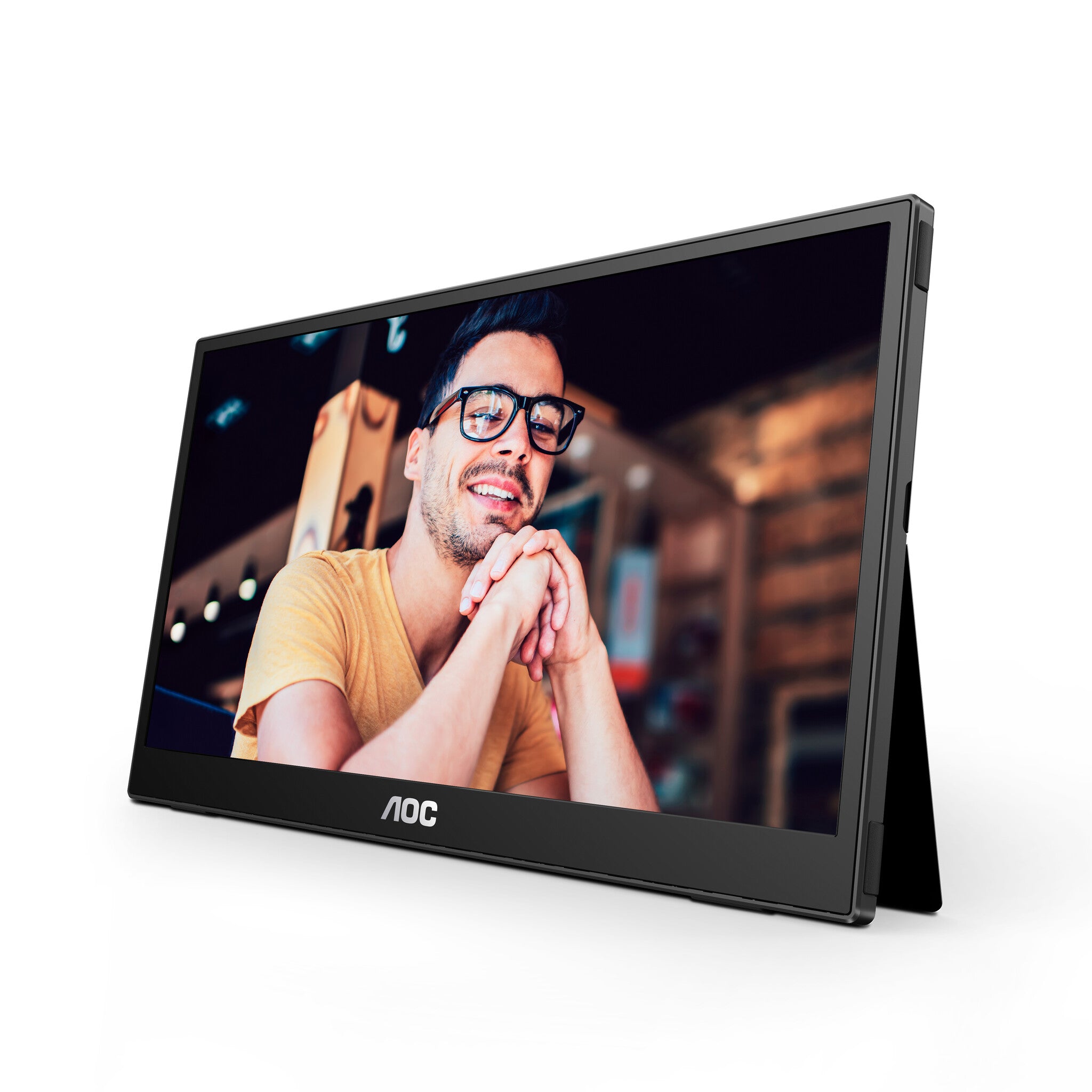 AOC 16T3E televisor y monitor portátil Negro 39.6 cm (15.6") 1920 x 1080 Pixeles