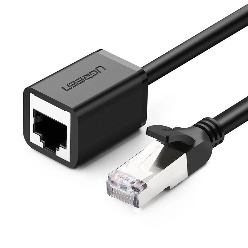 Cable de Extensión Cat6 RJ45 F/UTP / Macho a Hembra / 5 Metros (16.40 Pies) / Método de Conexión 568B / Velocidad de Transmisión 1000Mbps / Ancho de Banda del Canal 250MHz / Caja de Cobre / Negro