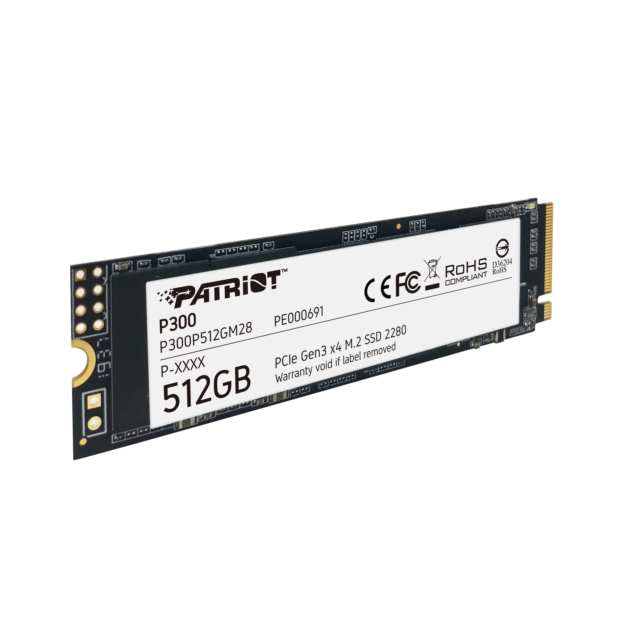 Patriot Memory P300P512GM28 unidad interna de estado sólido 512 GB M.2 PCI Express NVMe
