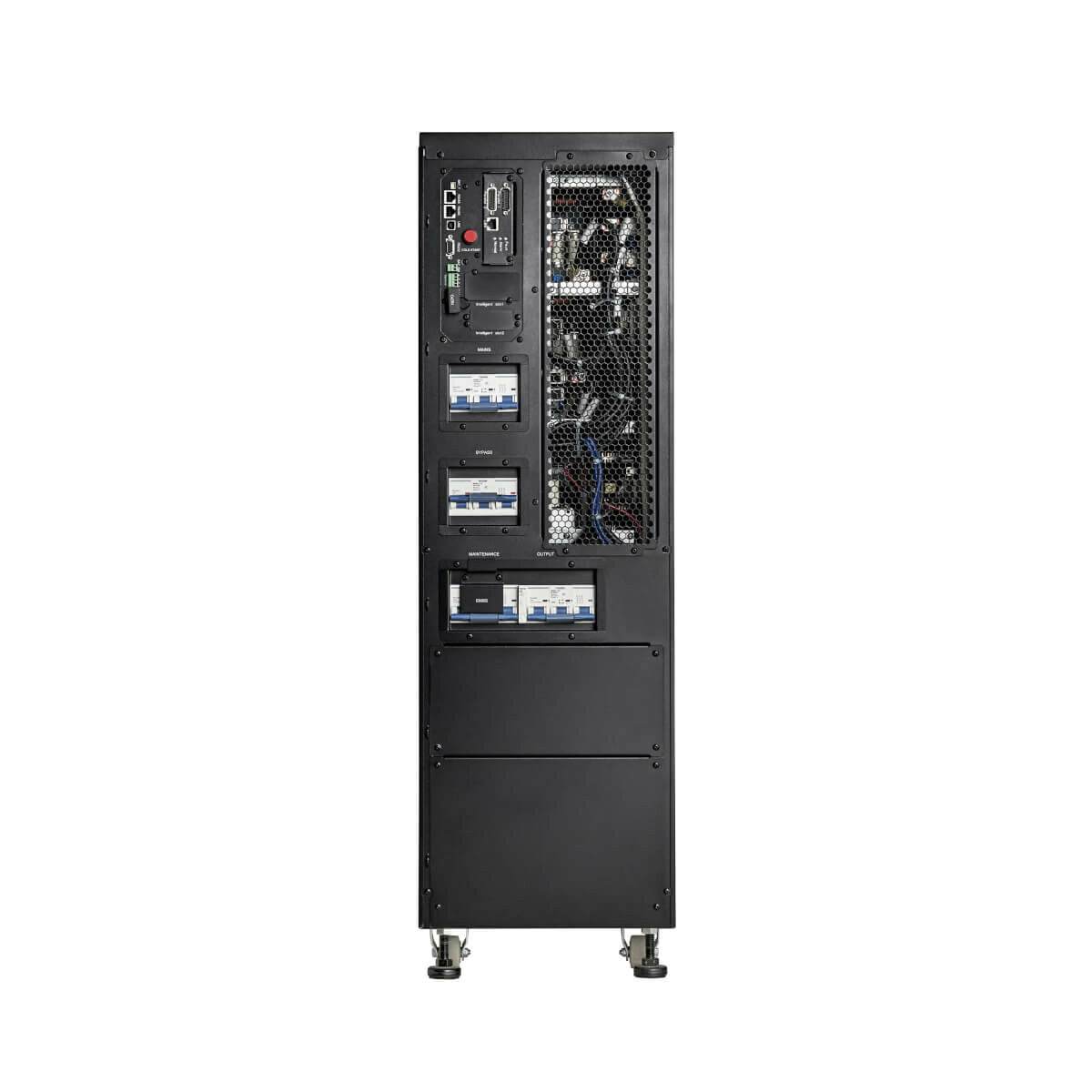 Tripp Lite S3M30K UPS trifásico de doble conversión208/220/120/127V 30kVA/kW - Unidad de factor de potencia (Unity PF), requiere baterías externas