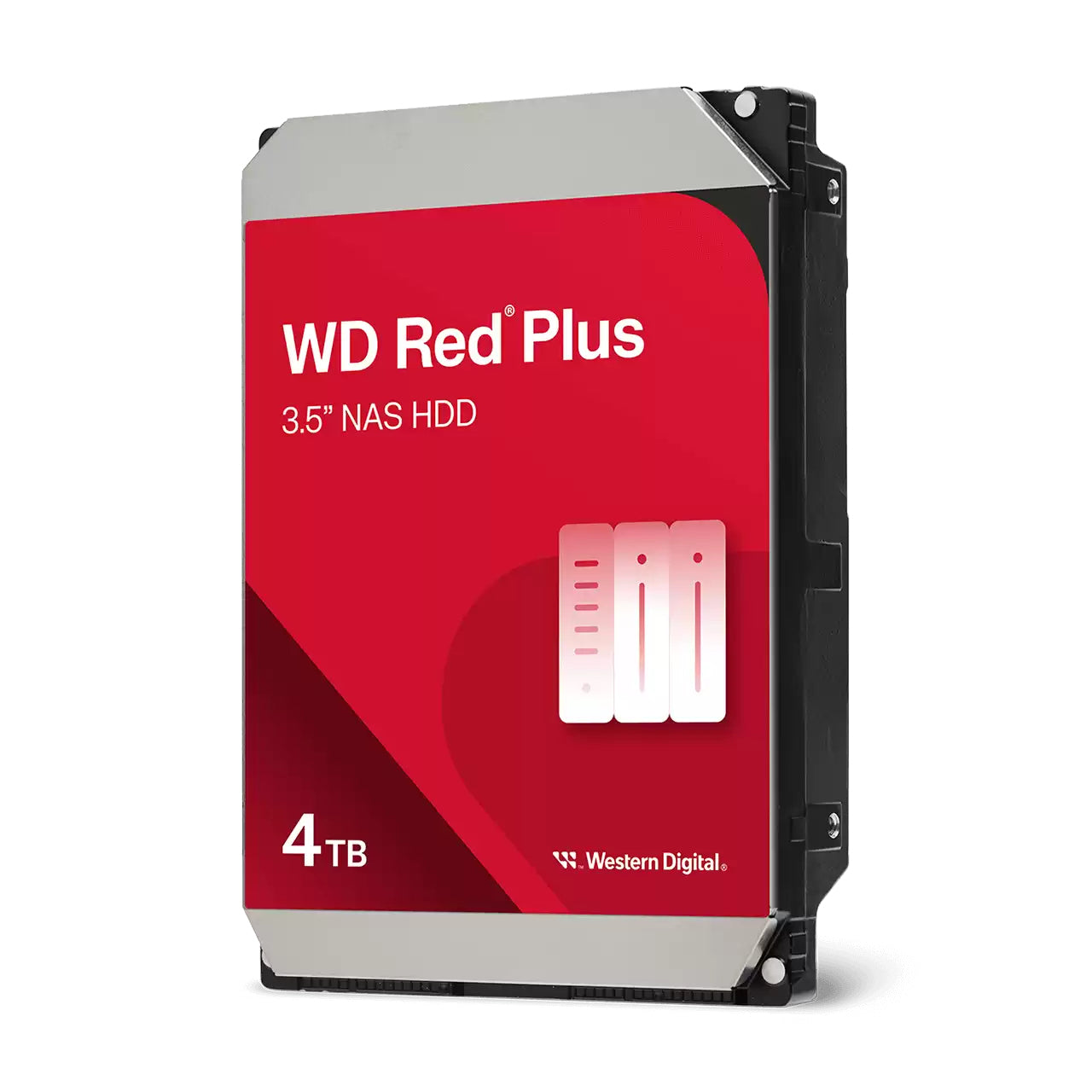 Western Digital 4TB Red Plus NAS 3.5-inch SATA Hard Drive up to 180MB/s 5400 RPM - 128MB cache