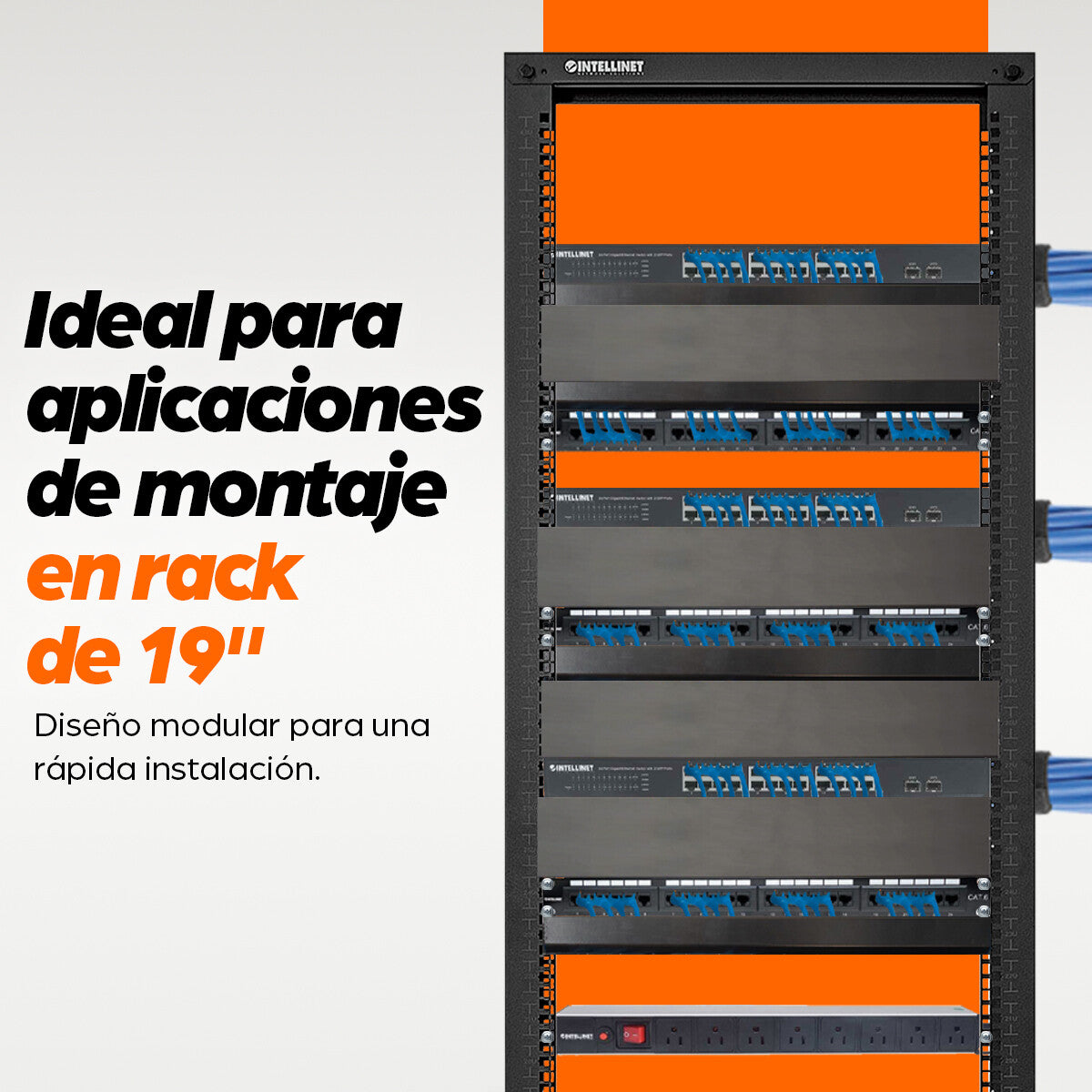 Intellinet Rack de dos postes, 19"