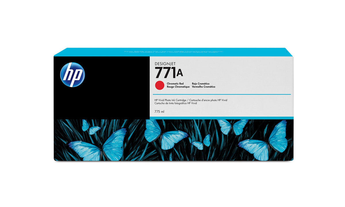 HP Cartucho de tinta DesignJet 771A de 775 ml rojo cromático
