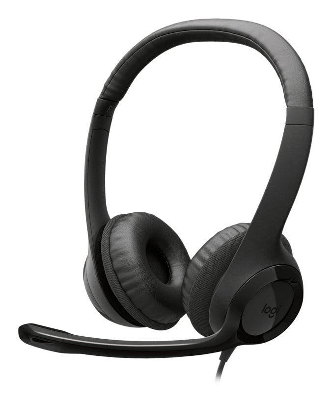 Audífonos Logitech H390 USB-C Computer Headset - MIDNIGHT BLACK - AMR-403