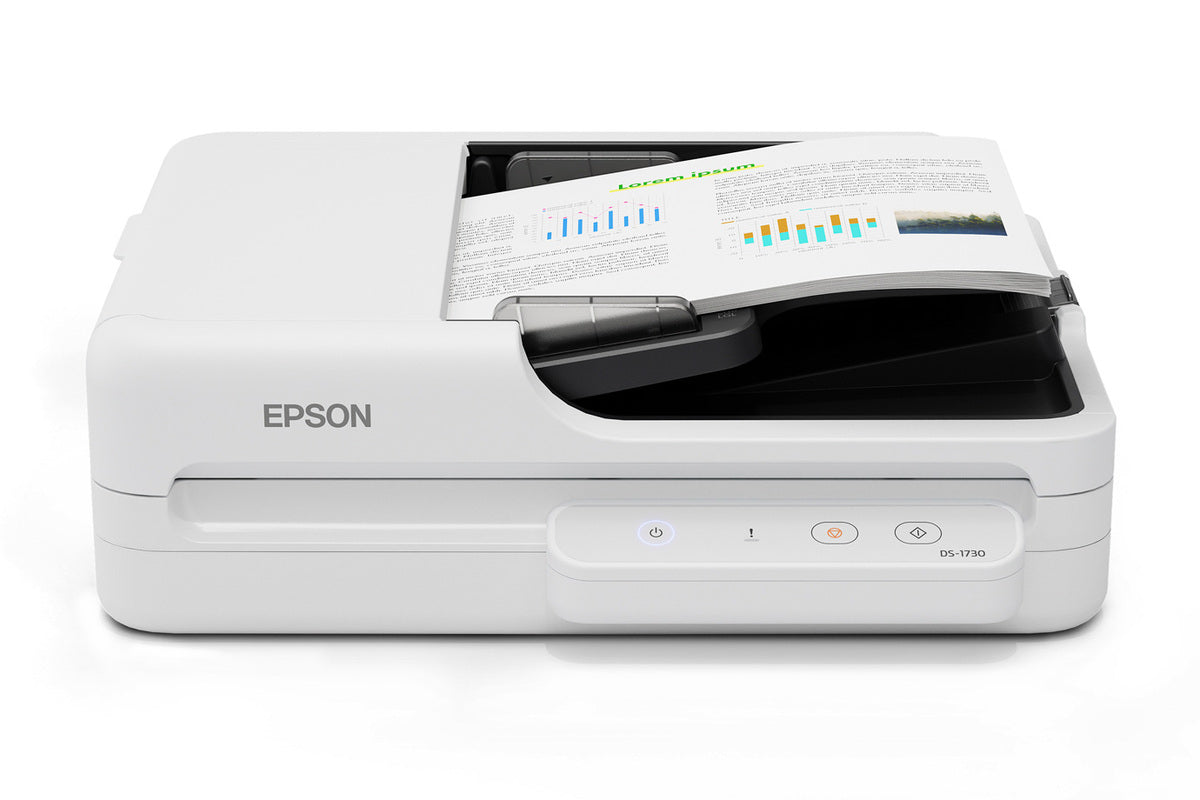 Escaner plano Epson DS-1730 con alimentador automático de documentos (ADF)