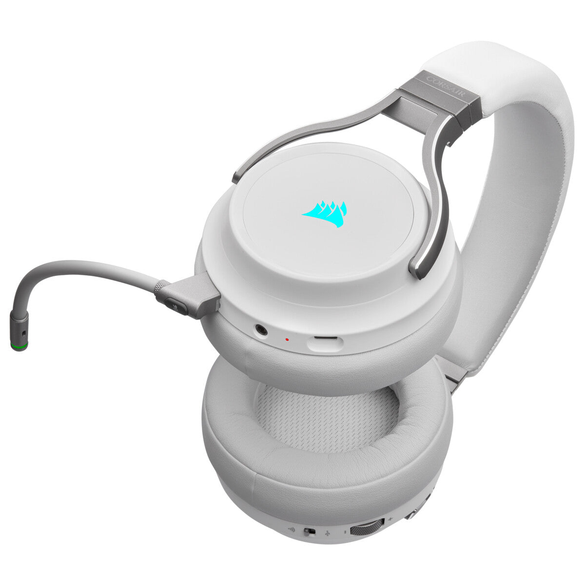 Corsair Virtuoso RGB Wireless Auriculares Inalámbrico y alámbrico Diadema Juego MicroUSB Blanco