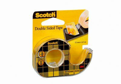 3M 136D dispensador de cinta adhesiva Negro, Amarillo
