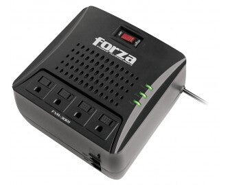 Forza Power Technologies FVR-3001M regulador de voltaje 4 salidas AC 120 V Negro