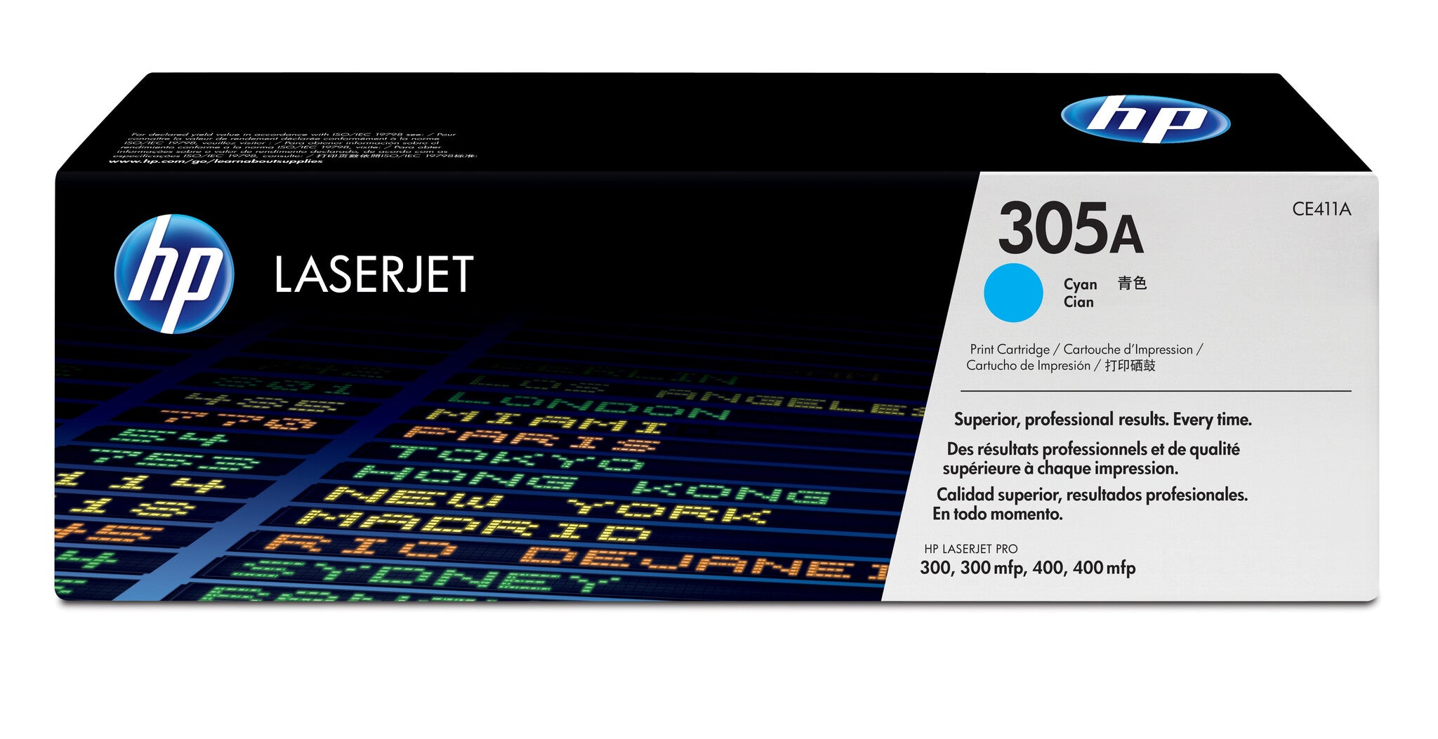 HP Cartucho original de tóner cian 305A LaserJet