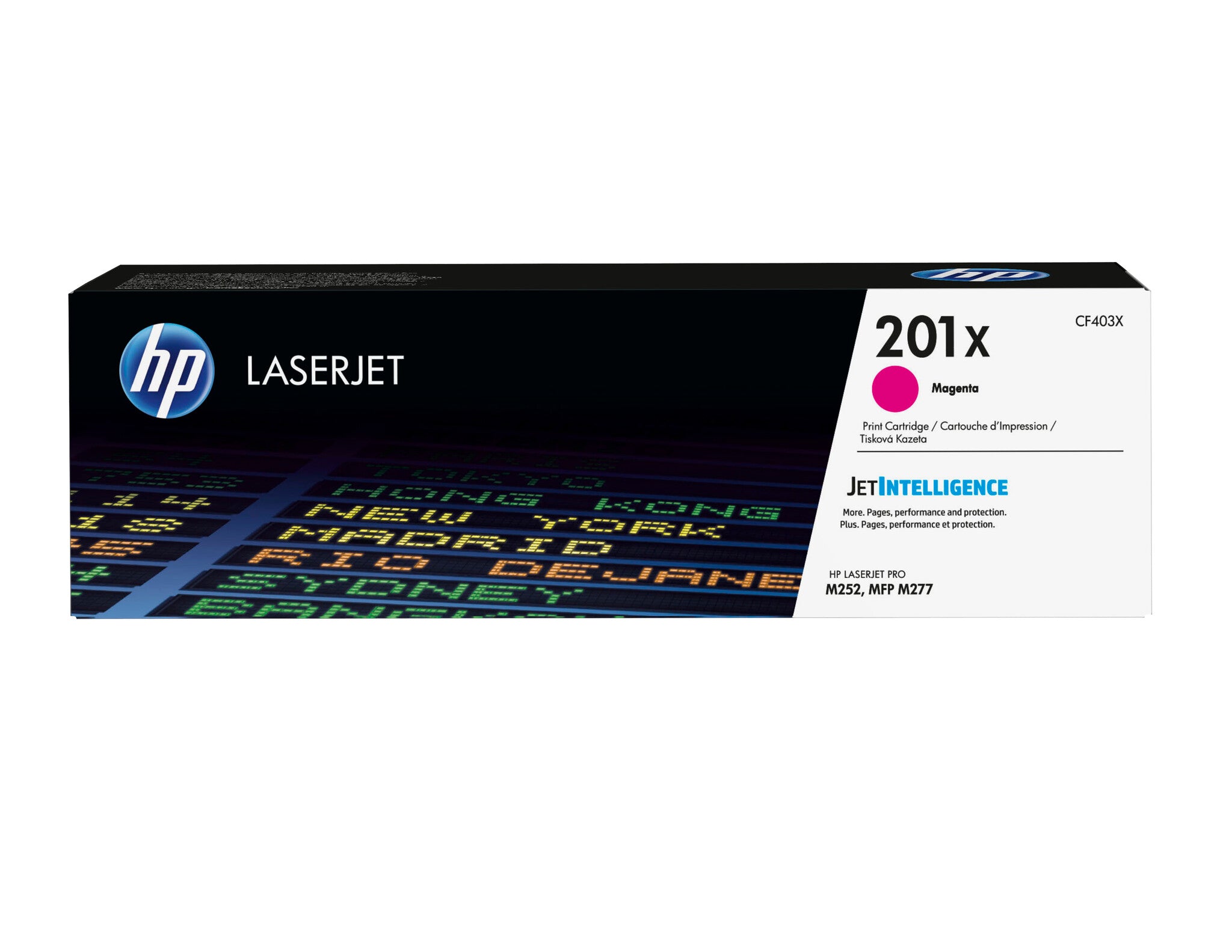 HP Cartucho de tóner original LaserJet 201X de alta capacidad magenta