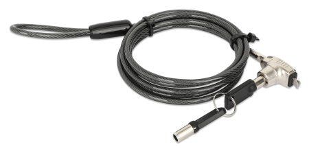 Manhattan Candado Laptop Nano llave 1.8mts gris
