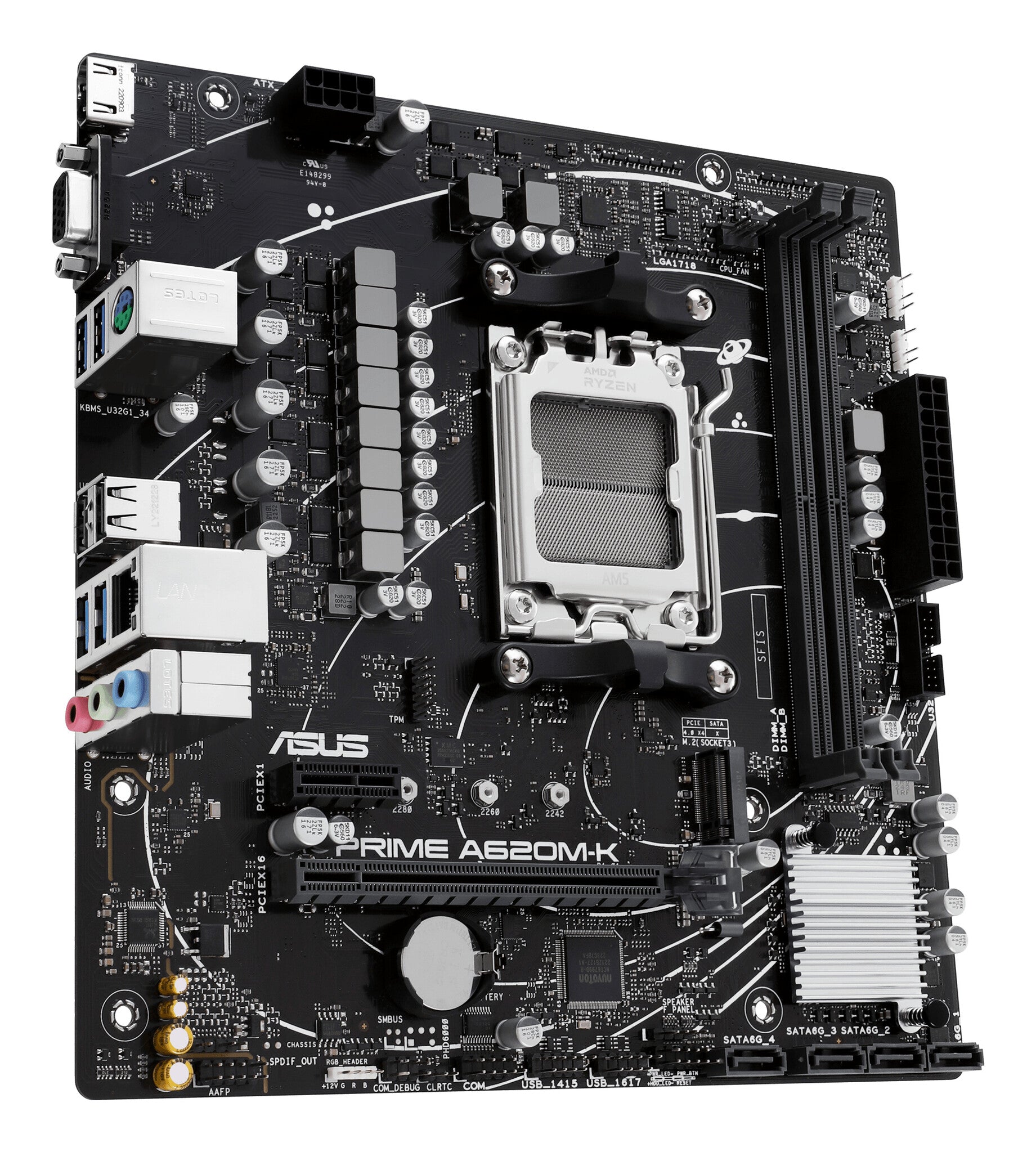ASUS PRIME A620M-K AMD A620 Enchufe AM5 Micro ATX