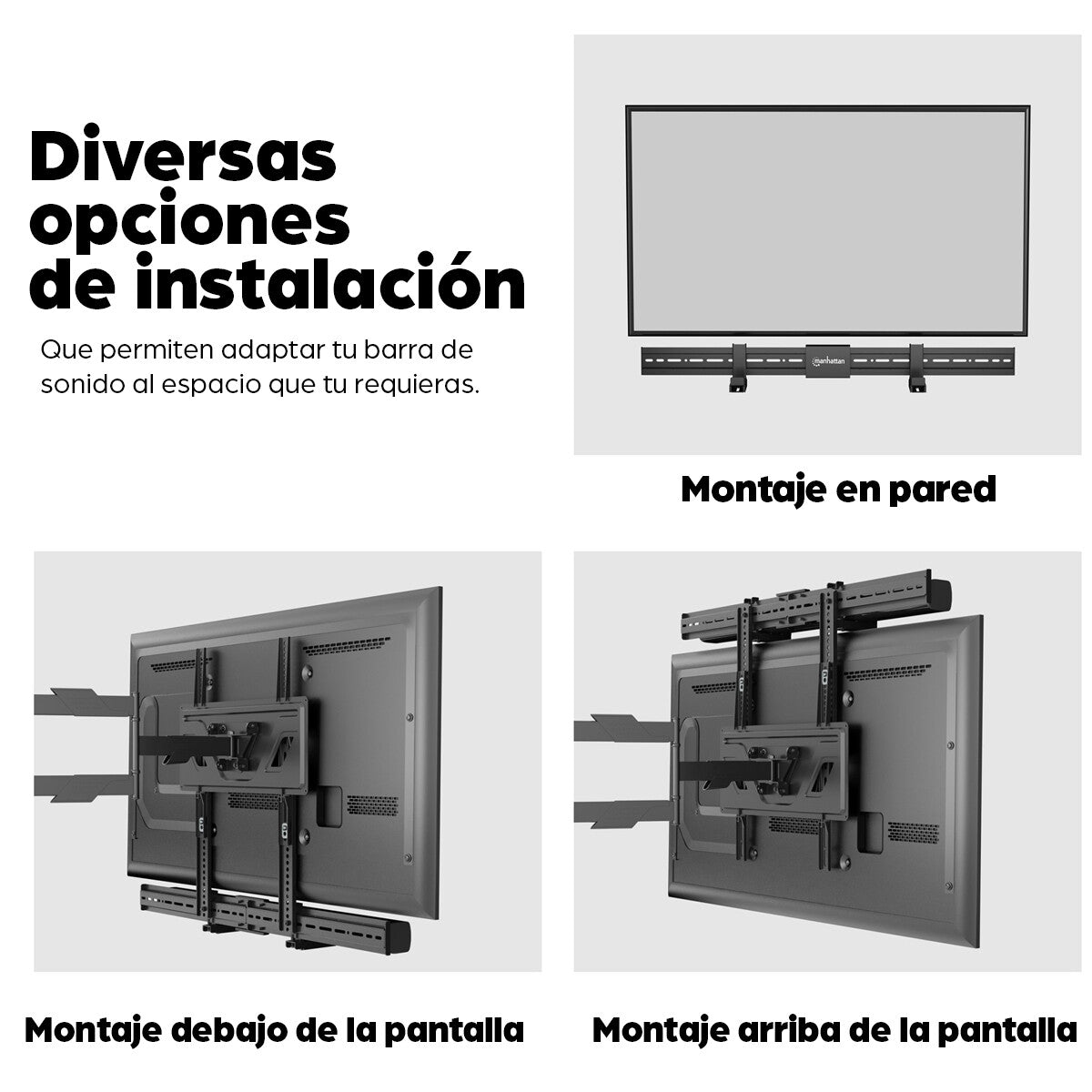 Manhattan Soporte universal para barra de sonido