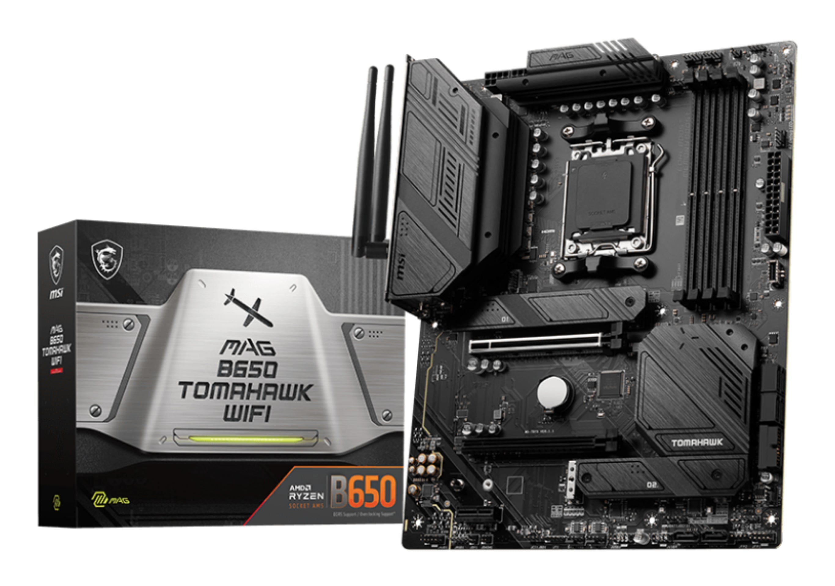 Tarjeta Madre MSI MAG B650 TOMAHAWK WIFI ATX Socket AM5 AMD B650 128GB DDR5 HDMI para AMD