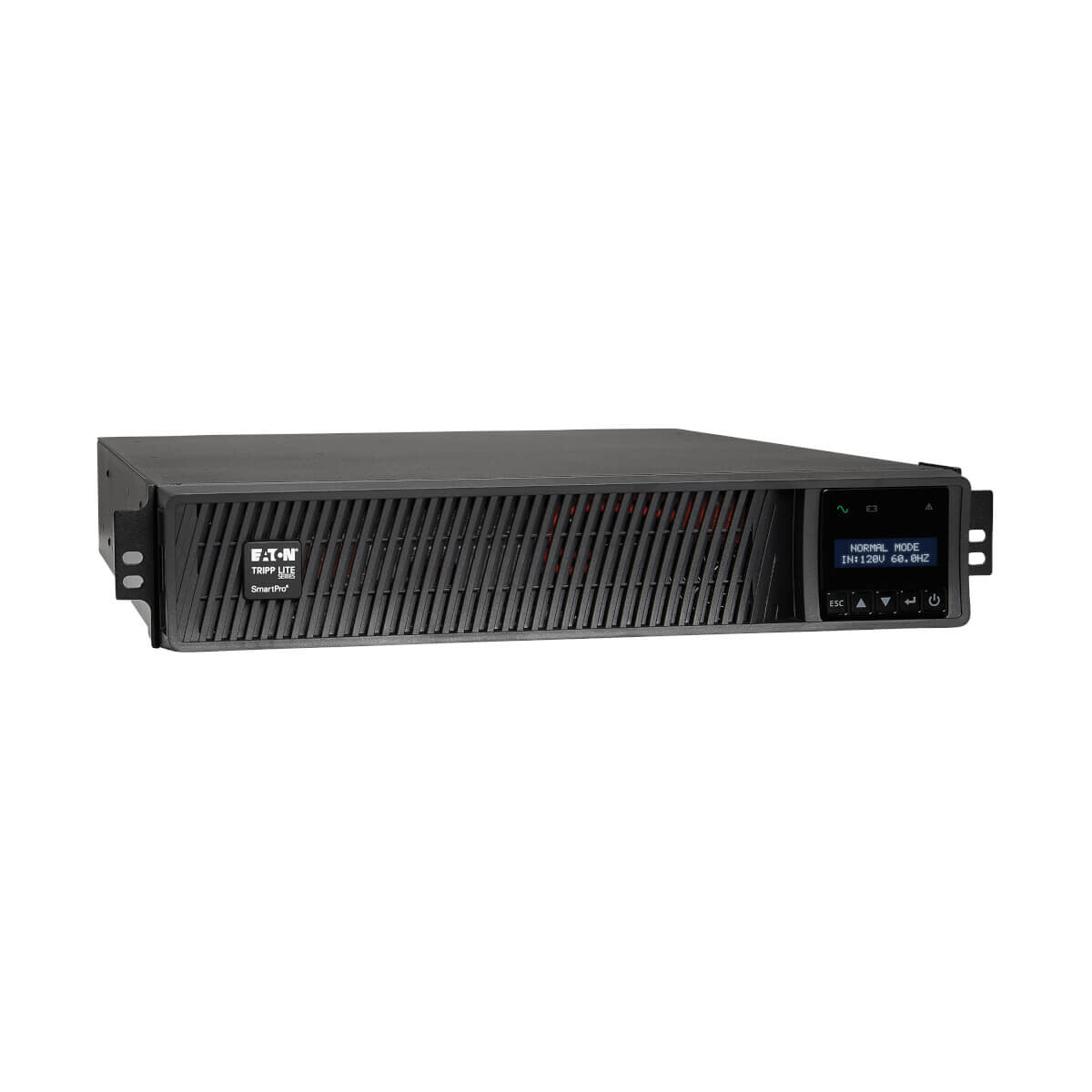 Tripp Lite SMART3000RM2U UPS SmartPro UPS de línea interactiva con onda senoidal de 3000VA 3000 W 120 V - 7 tomas de corriente, opción de tarjeta de red, LCD, USB, DB9, montaje en rack/torre de 2U.