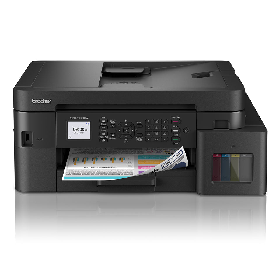Brother MFC-T930DW InkBenefit Tank Color Inkjet Multifunction Printer Wireless Duplex Connectivity