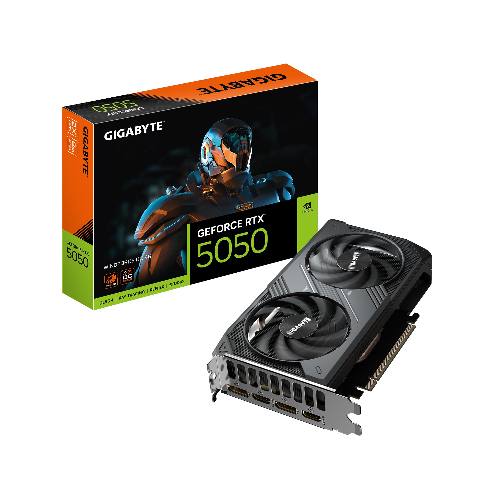 Gigabyte NVIDIA GeForce RTX 5050 8GB 128-bit GDDR6 PCI Express 5.0 Video Card