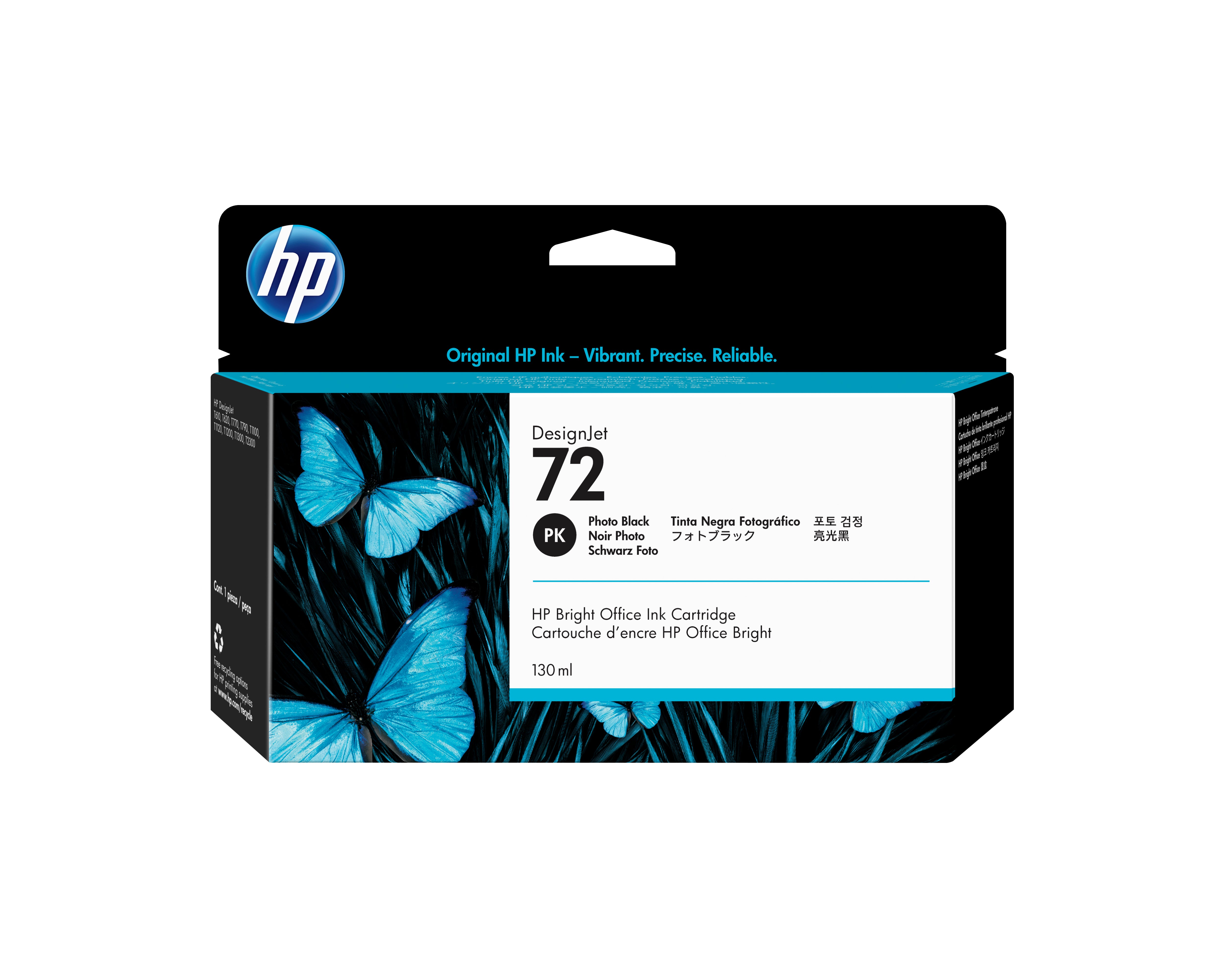Tinta HP LF 72 Negro Photo 130Ml Ink