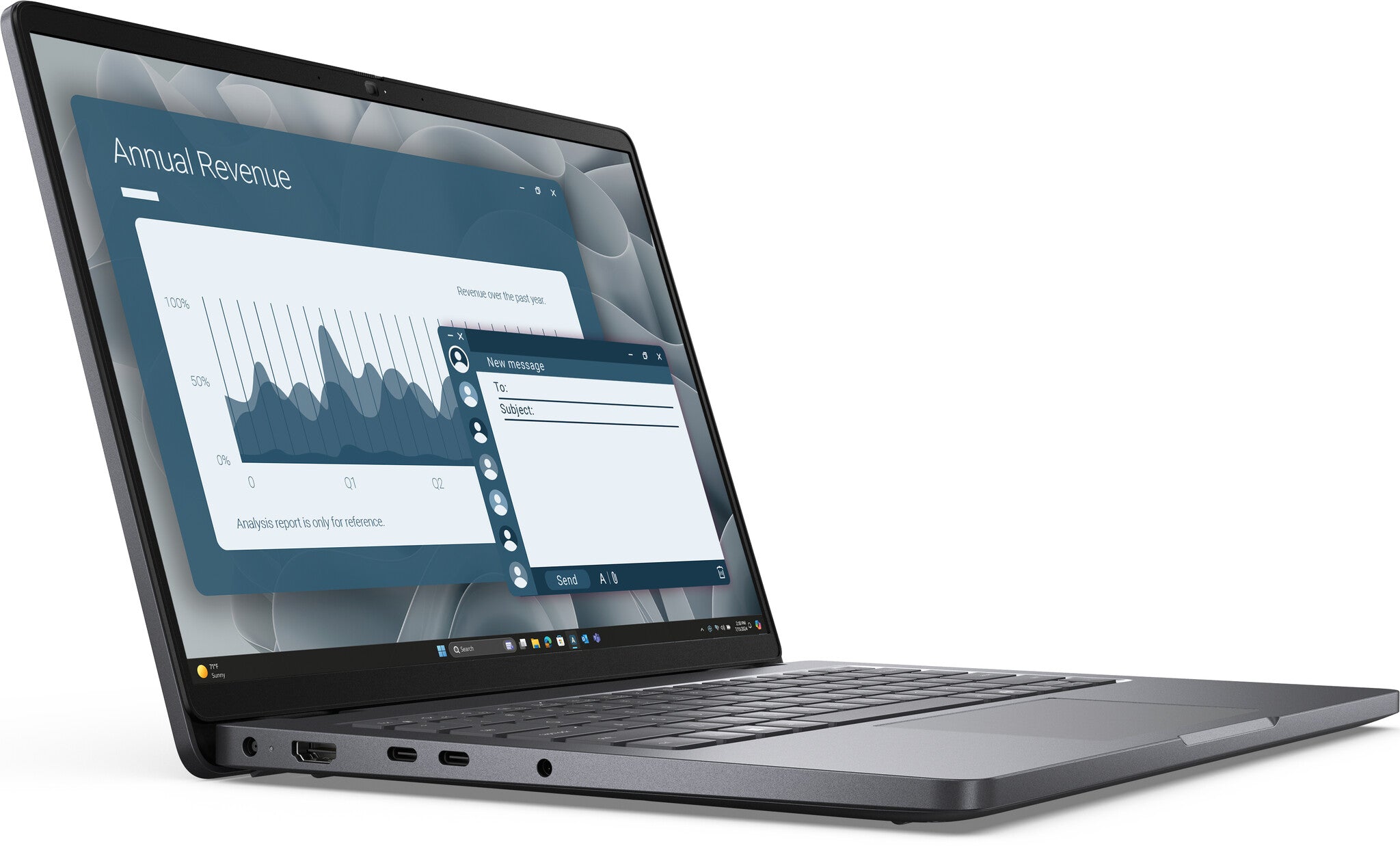 DELL Pro 14 PC14255 AMD Ryzen™ 5 PRO 230 Computadora portátil 35.6 cm (14") Full HD+ 16 GB DDR5-SDRAM 512 GB SSD Wi-Fi 6E (802.11ax) Windows 11 Pro Español Negro