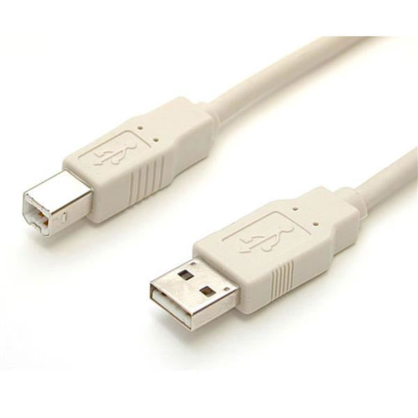 CABLE DE 3M USB 2.0 BEIGE - USB TIPO-A MACHO A USB-B MACHO PARA IMPRESORA - STARTECH.COM MOD. USBFAB10