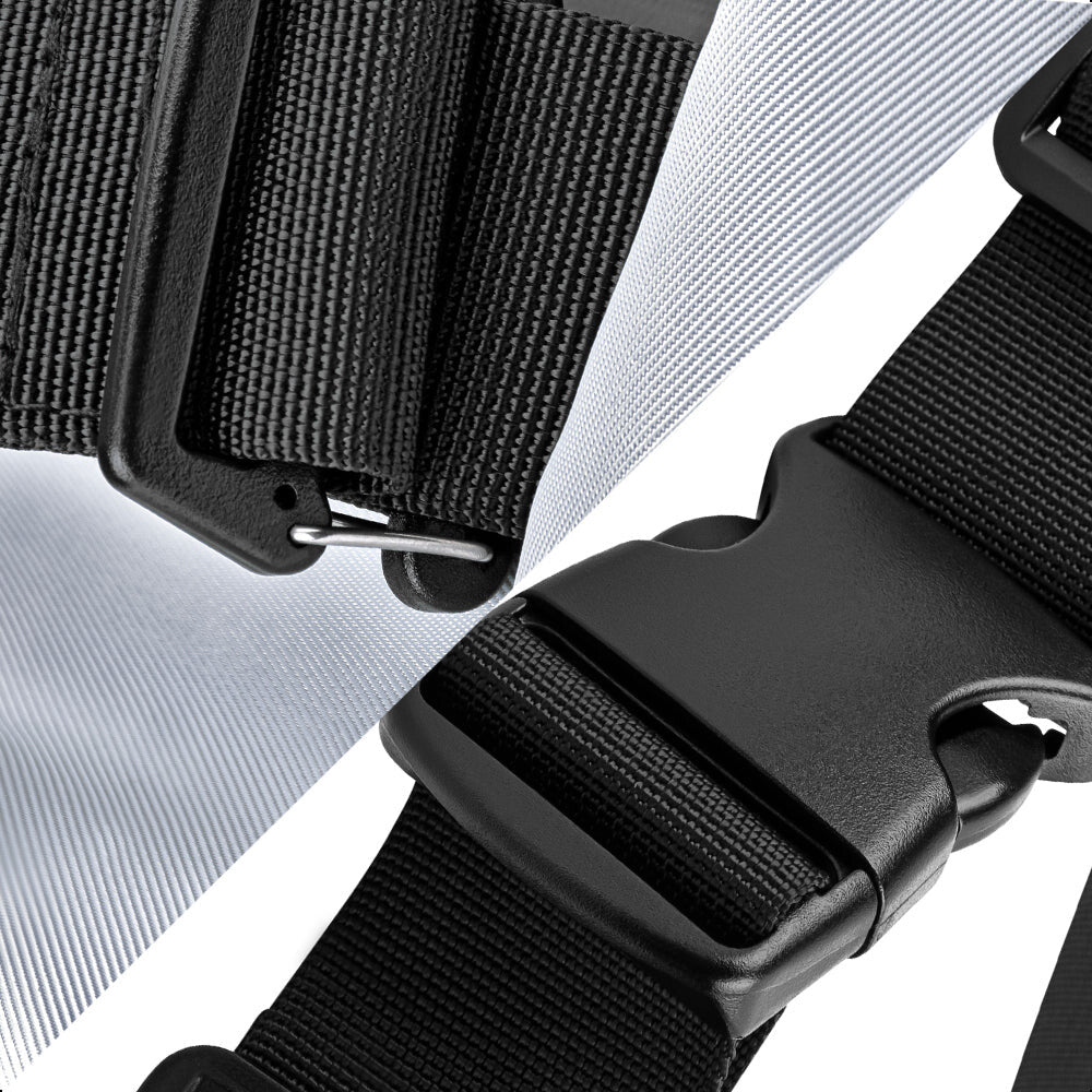 TechZone TZFND06-B bolsa de mano y de hombro Poliéster Negro, Gris Unisex
