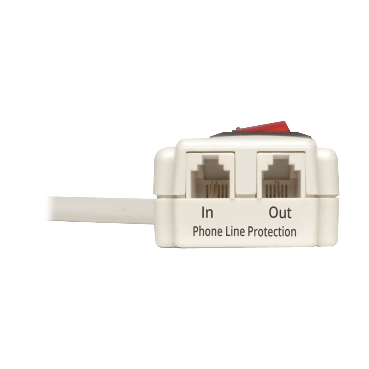 Tripp Lite TLP604TEL Protector contra sobretensiones Protect It!, de 6 tomacorrientes, 1.2 m [4 pies]. Cable, 790 Joules, protección para teléfono/fax/módem