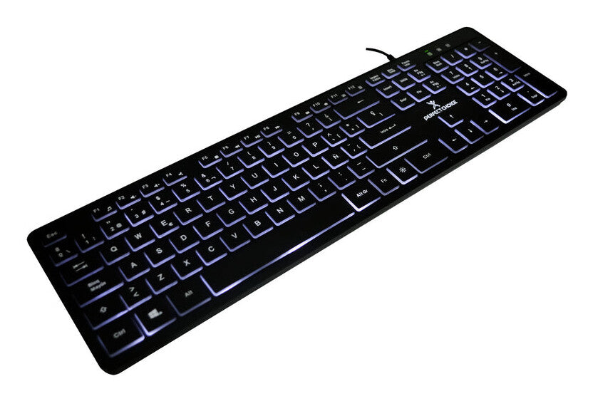 Perfect Choice PC-201304 teclado Universal USB QWERTY Español Negro