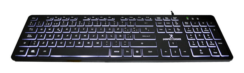 Perfect Choice PC-201304 teclado Universal USB QWERTY Español Negro
