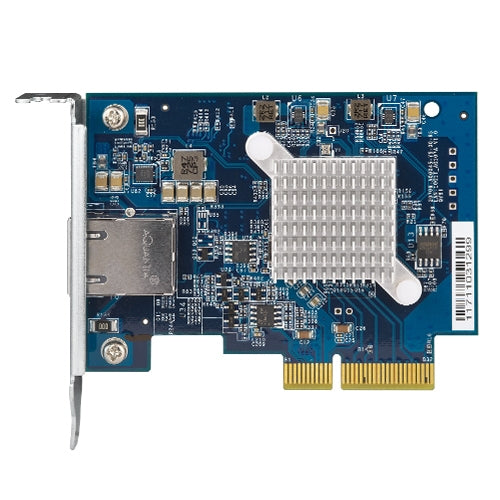 TARJETA DE EXPANSION QNAP QXG-10G1T / SINGLE-PORT 10GBASE-T / 10GBE / PCIE GEN3 X4 / SOPORTE DE PERFIL BAJO PRECARGADO / SOPORTES PLANOS DE PERFIL BAJO Y DE ALTURA COMPLETA INCLUIDOS