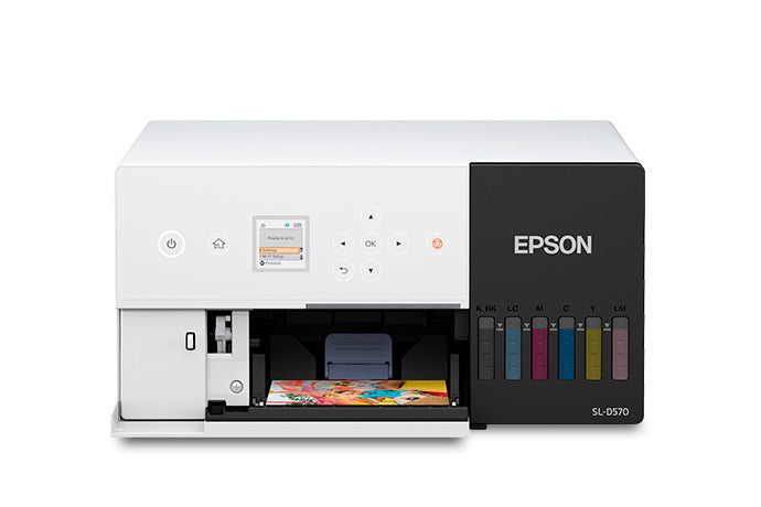 Impresora Epson Minilab SureLab D570 Resolución Máxima 1440x720 ppp Pantalla LCD de 1.44" 18W USB/Ethernet