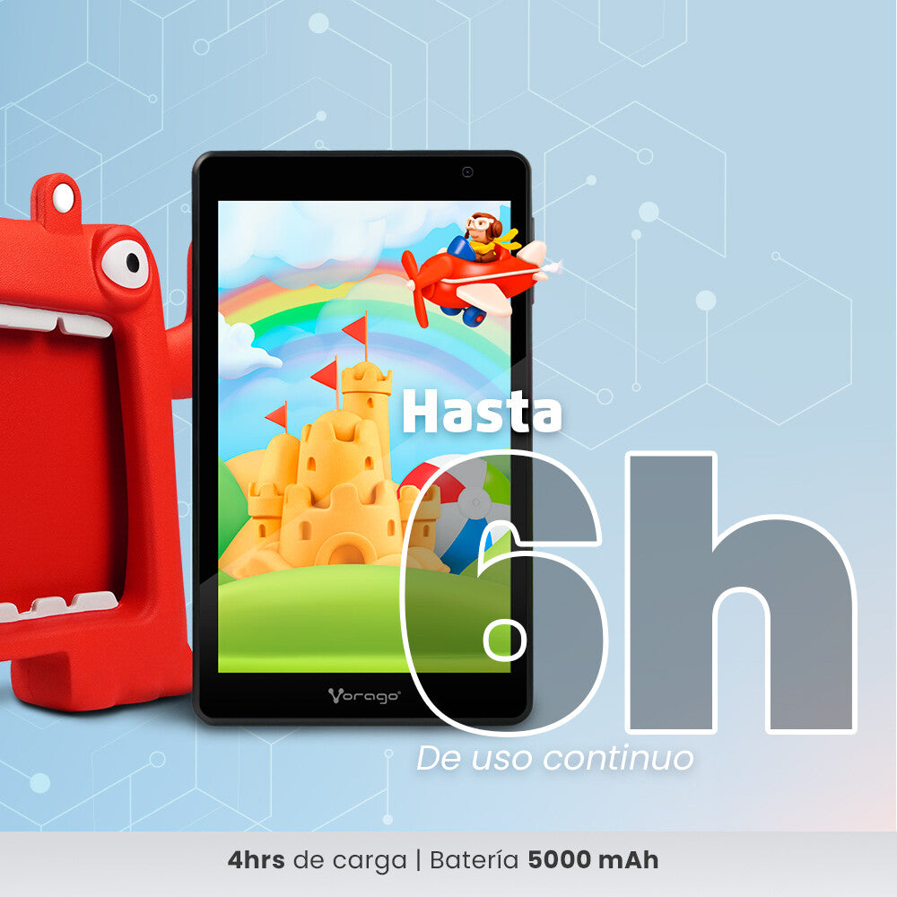 Vorago PAD-8-KIDS-RD tablet para niños 64 GB Wifi Rojo